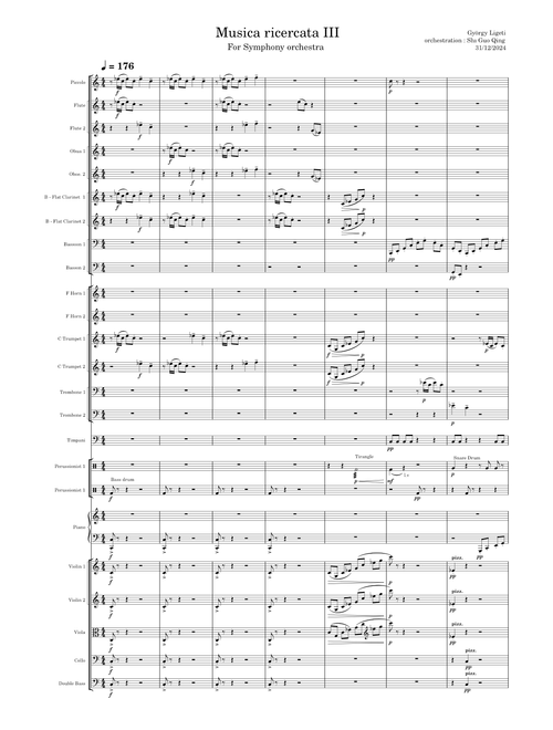 Musica Ricercata – György Ligeti