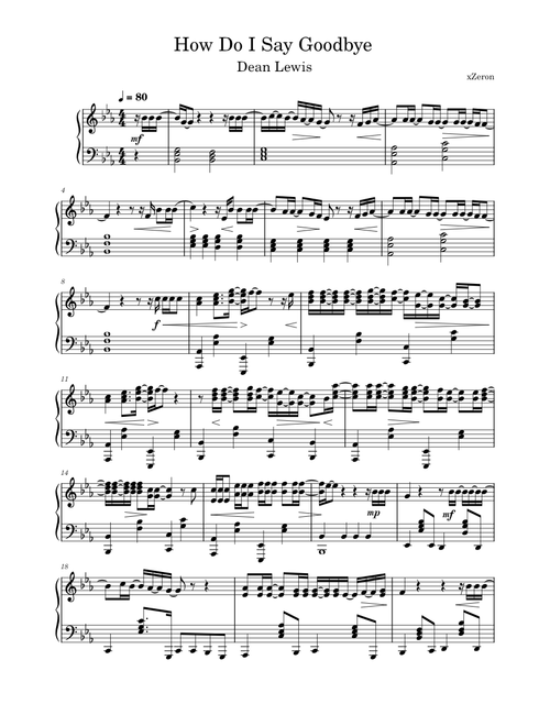 How Do I Say Goodbye - Dean Lewis