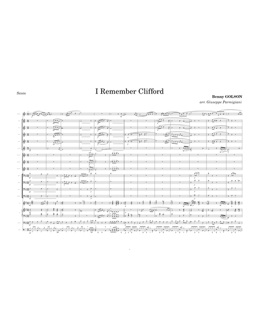 I Remember Clifford (Big Band)