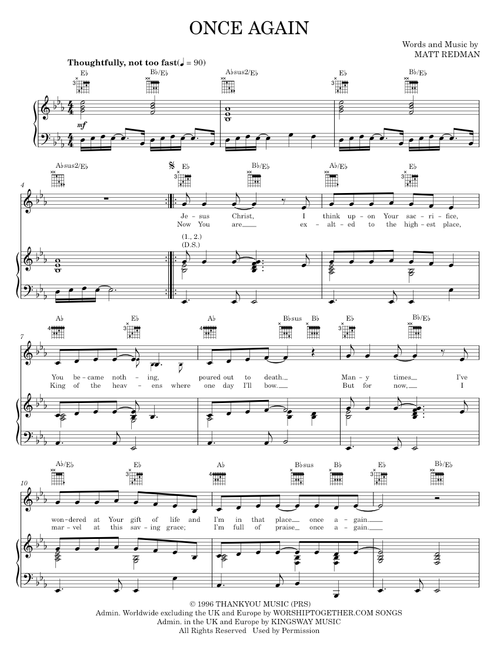 Once again - Matt Redman (Piano-Vocal-Guitar)