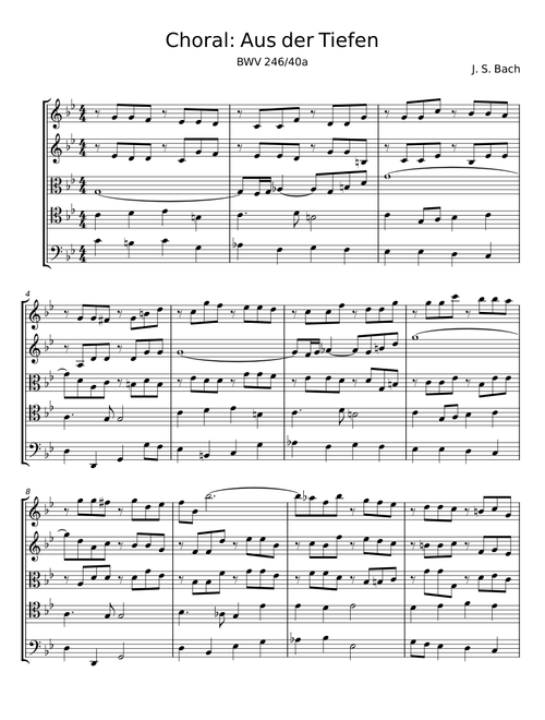 Choral - J. S. Bach