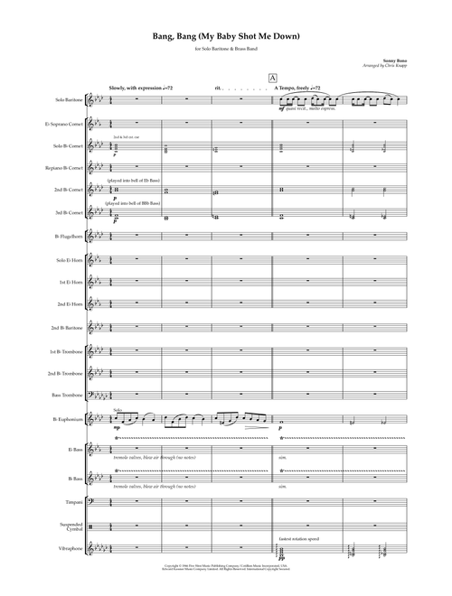 Bang Bang (My Baby Shot Me Down) (Arr. Chris Knapp) - Nancy Sinatra (Brass Band)