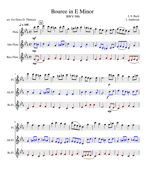 Bourée – Johann Sebastian Bach