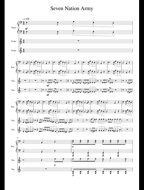 譜 輸入 フレックス セヴン・ネイション・アーミー Seven Nation Army (FlexBand) /Jack White ／ (株)テーヌ商会 seven nation armyの通販