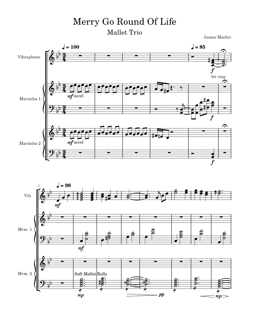 Merry-Go-Round of Life – Joe Hisaishi Merry_Go_Round_Of_Life Sheet