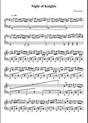 NiGHTS ナイツ セガサターン 楽譜 スコア Score 楽しいバイエル併用