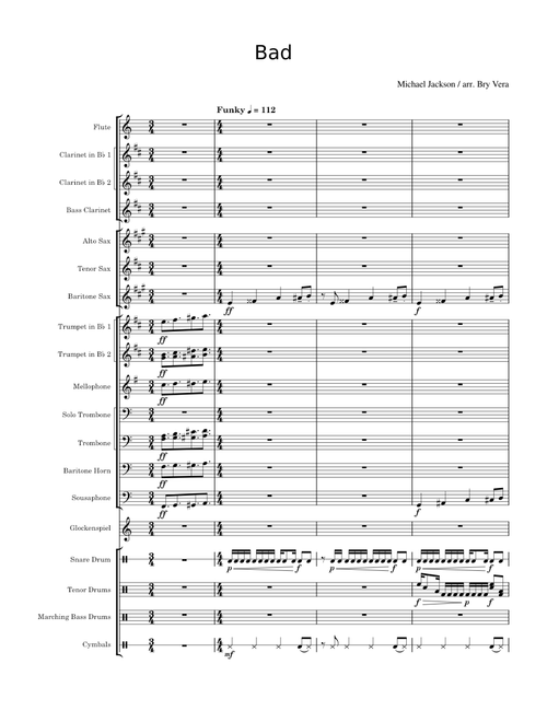 Bad – Michael Jackson (Marching Band Arrangement)