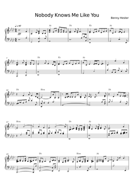 Free Nobody Knows Me Like You by Benny Hester sheet music