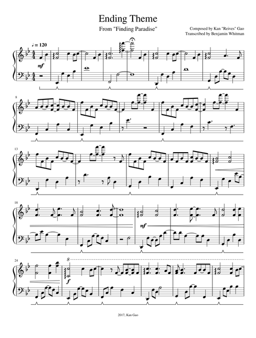 Finding Paradise - Ending Theme