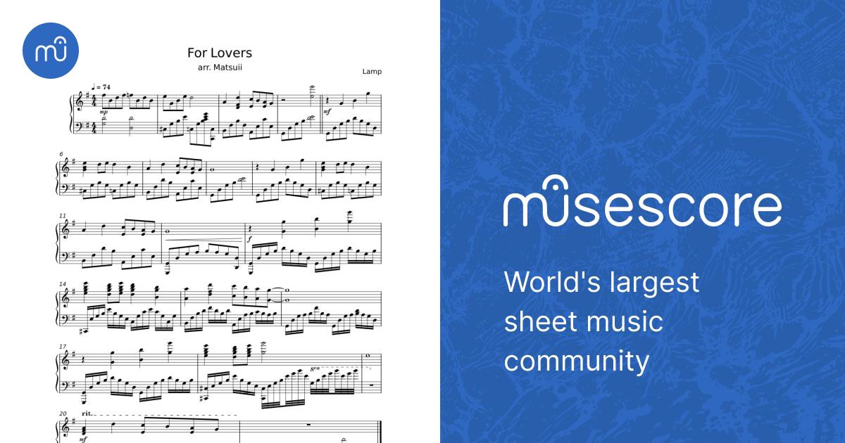 恋人へ (For Lovers) - ランプ (Lamp) Sheet Music for Piano (Solo
