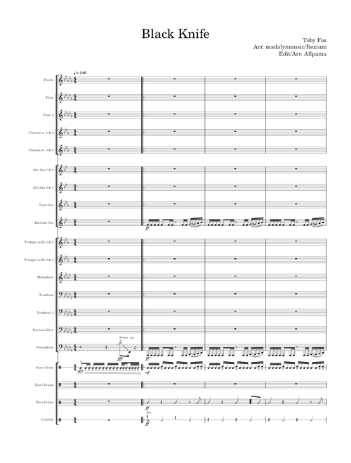 Black Knife – Toby Fox but Marching Band