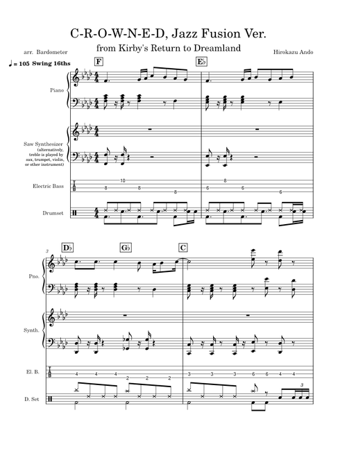 C-R-O-W-N-E-D, Jazz Fusion Ver.