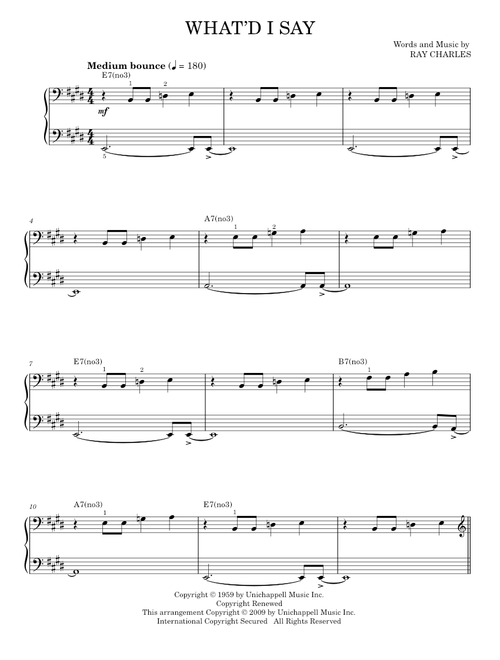 What'd I say - Ray Charles (Piano Solo)