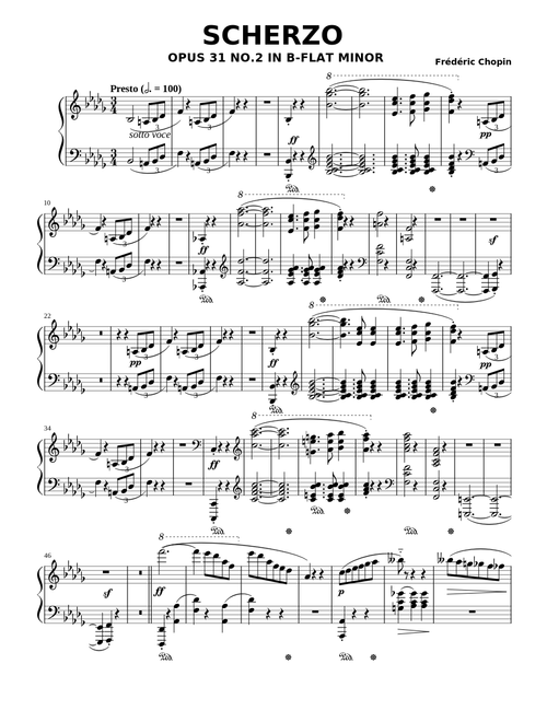 Scherzo No.2, Op.31 – Frédéric Chopin