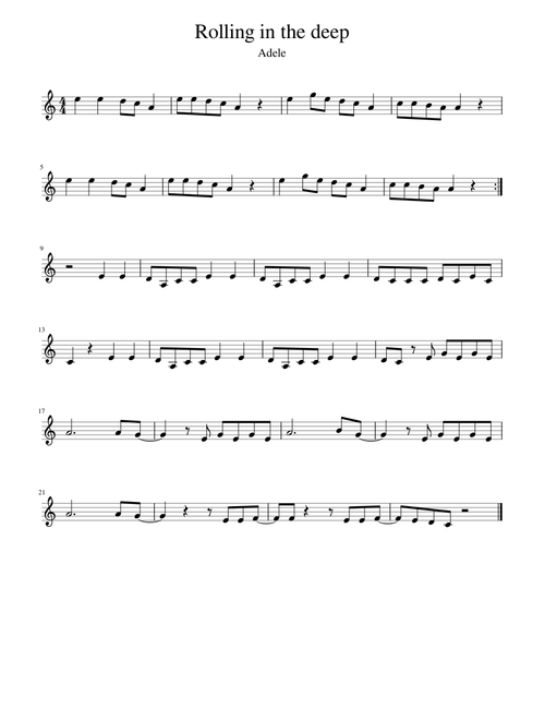 Rolling in the deep (Adele)