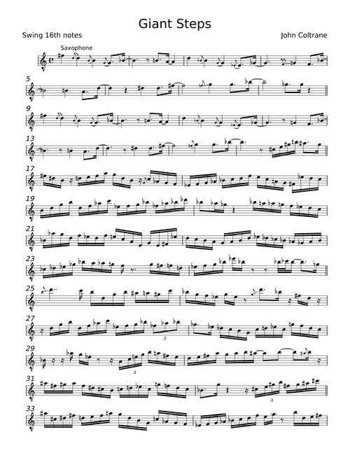 Giant Steps - John Coltrane