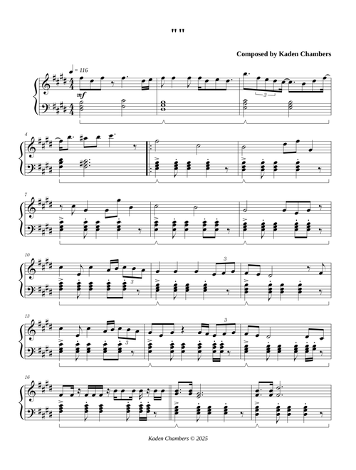 Kaden's New Song