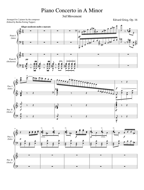 Grieg Piano Concerto in A Minor (3rd Movement)