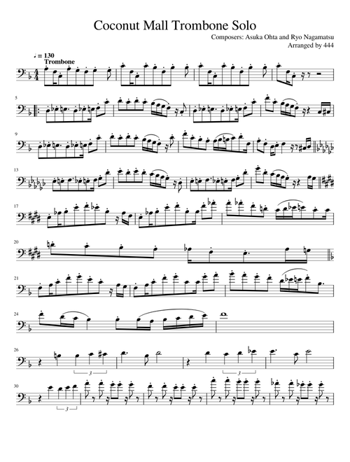 Coconut Mall Trombone Solo
