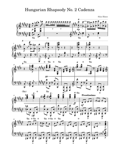 Hungarian Rhapsody No. 2 Cadenza - Silas Hines