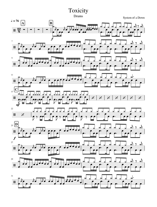 Toxicity (Drums)