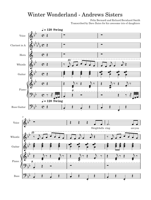 Winter Wonderland – Andrews Sisters