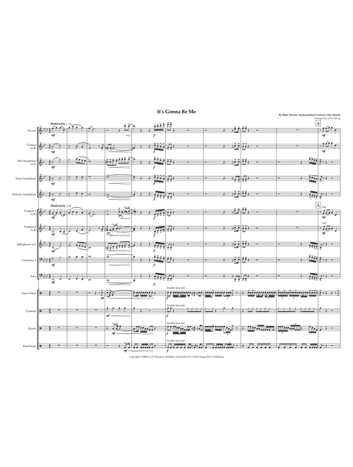 It's Gonna Be Me (Arr. Larry Sarvey) - N Sync (Marching Band)