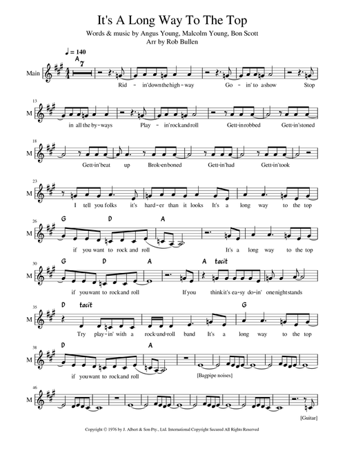 It's A Long Way To The Top (if You Wanna Rock 'n' Roll) (Arr. Rob Bullen) - AC/DC (Instrumental Duet)