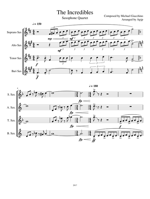 The Incredibles Sax Quartet
