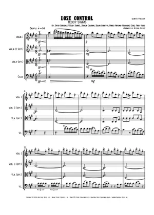 Lose Control Violin Tutorial Play Official version of Lose Control Sheet Music by Teddy Swims for ...