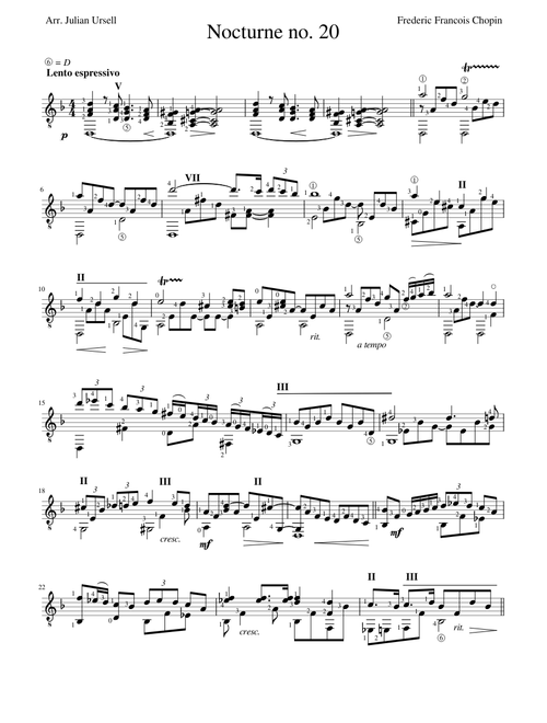 Chopin Nocturne 20