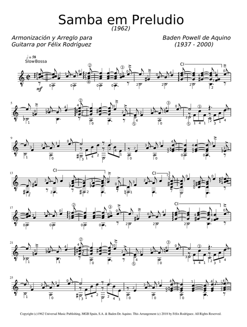 Samba em preludio – Baden Powell