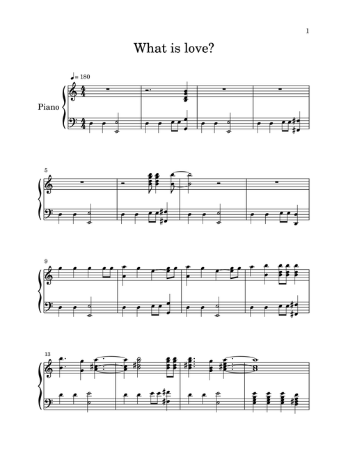 What Is Love (Arr. Kino Ren) - Twice (Piano Solo)