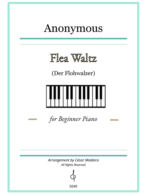 Flea Waltz (Der Flohwalzer) - Easy Piano (W/Chords) (Arr. César Madeira) - Traditional (Easy Piano)