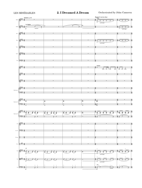 I Dreamed A Dream – Alain Boublil and Claude-Michel Schönberg (from Les Misérables)