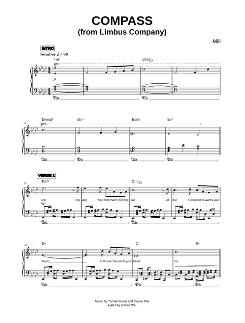 Compass (from Limbus Company) - Mili (Piano)