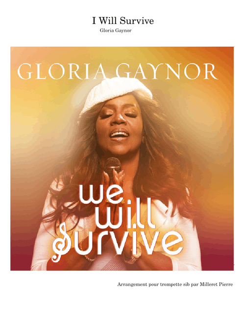Gloria Gaynor - I will survive - Accompagnement pour trompette Sib - Trumpet Play-Along