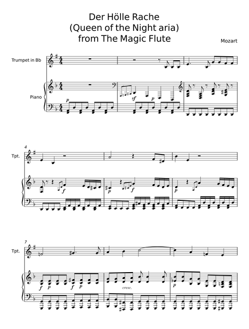 Der Hölle Rache - Wolfgang Amadeus Mozart