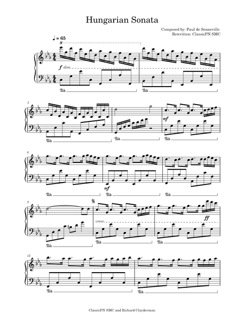 Hungarian Sonata - Paul de Senneville