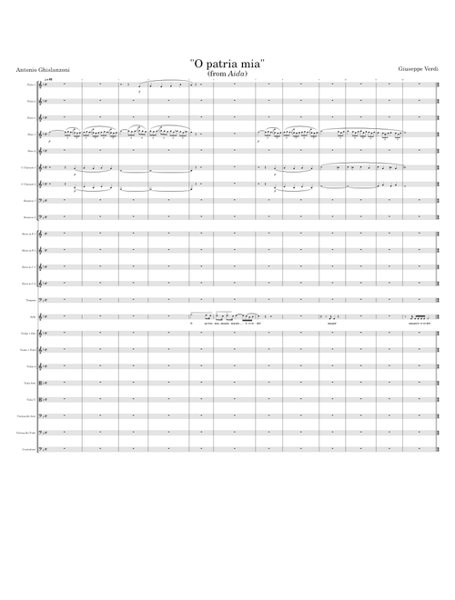 "O patria mia" (from Aida)