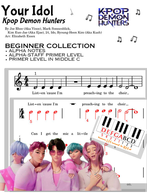 Your Idol (Arr. Elizabeth Essex) - Saja Boys (Easy Piano)