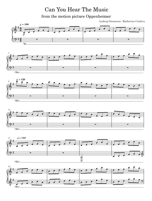 Can You Hear The Music – Ludwig Göransson (from Oppenheimer)