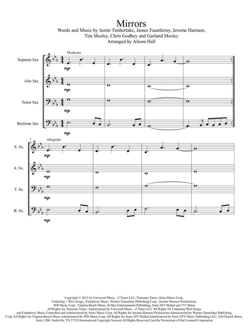 Mirrors (Arr. Alison Hall) - Justin Timberlake (Woodwind Ensemble)