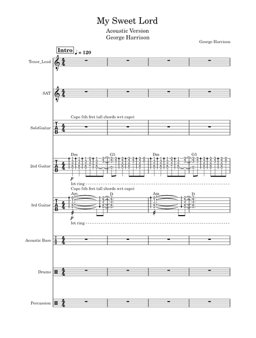 My Sweet Lord - George Harrison (Acoustic Version)