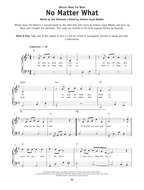 No Matter What - Boyzone (Really Easy Piano)