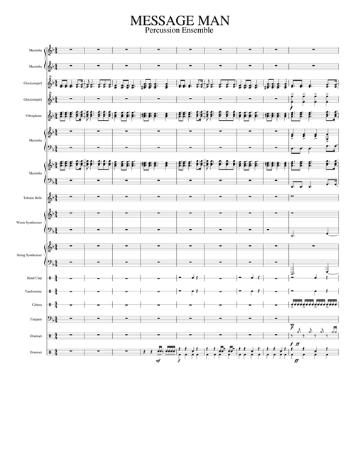 MESSAGE MAN: twentyonepilots (percussion ensemble)