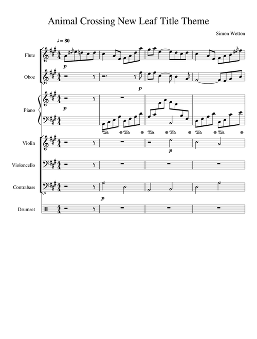 Animal Crossing New Leaf Title Theme