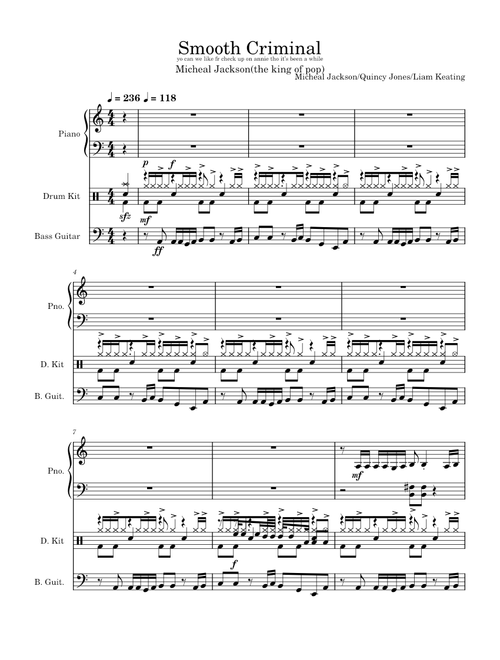 Smooth Criminal – Micheal Jackson