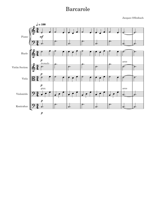 Barcarolle (Les contes d'Hoffmann) – Jacques Offenbach