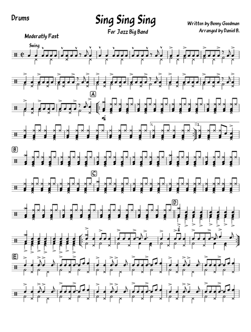 Sing Sing Sing Drums